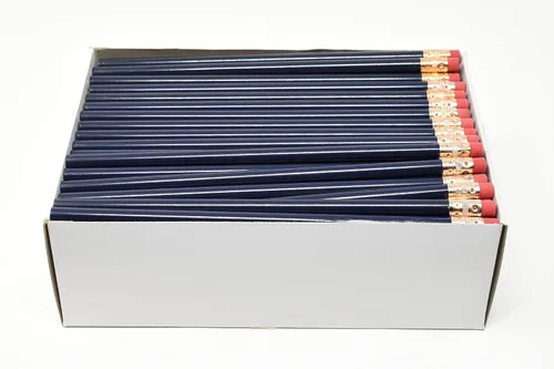 Vista 42 de Pencil Guy - Lápices redondos en blanco, negro, 144 a una caja No afilado