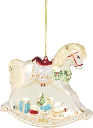 Vista 9 de Lenox 898583 2026 Adorno de sonajero navideño para bebés