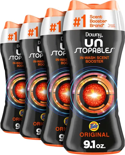 Vista 39 de Downy Unstopables - Perlas potenciadoras de aroma de lavandería para lavadora, exuberante, 10 onzas (paquete de 4)