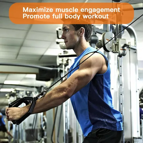 Vista 5 de 2 piezas de extensión de cable para gimnasio, accesorios de reemplazo para máquina de cable, accesorios de polea de cable para gimnasio - cuerda