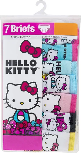 Vista 6 de Hello Kitty Ropa interior 100% algodón peinado para niñas en tallas 23t, 4t, 4, 6 y 8