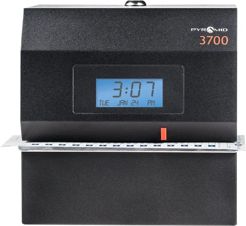 Vista 5 de Pyramid 3700 - Reloj de tiempo y sello para documentos, color negro