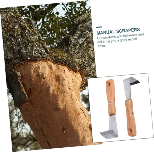 Vista 2 de GANAZONO Herramientas de afeitado de jardinería, 2 piezas manual de grietas, herramienta de deshierbe para grietas, mango de haya, herramienta