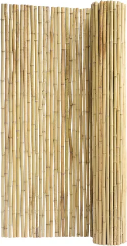 Vista 11 de VEVOR Valla de bambú enrollada natural, pantalla de privacidad ecológica – 4 pies de alto x 6 pies de largo x 0.75 pulgadas de profundidad