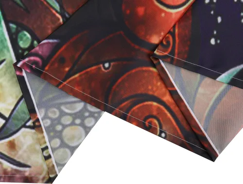 Vista 4 de LIVILAN Cortina de ducha de sirena, juego de cortinas de baño de tela de medusa con ganchos, animales marinos del océano, decoración de baño