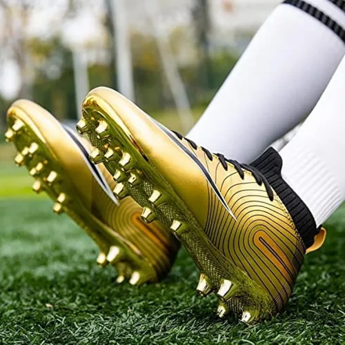 Vista 5 de Spikes - Zapatos de fútbol para niños y niñas, zapatos de fútbol para entrenamiento y correr
