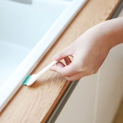 Vista 3 de Cepillos de limpieza pequeños para limpieza del hogar Detalle profundo Kit de herramientas de limpieza de hendiduras Cepillo limpiador pequeño