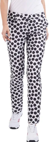 Vista 9 de [Usado] Pantalones de golf para mujer, elásticos, rectos, ligeros, transpirables, de sarga, pantalones chinos para trabajo Beige