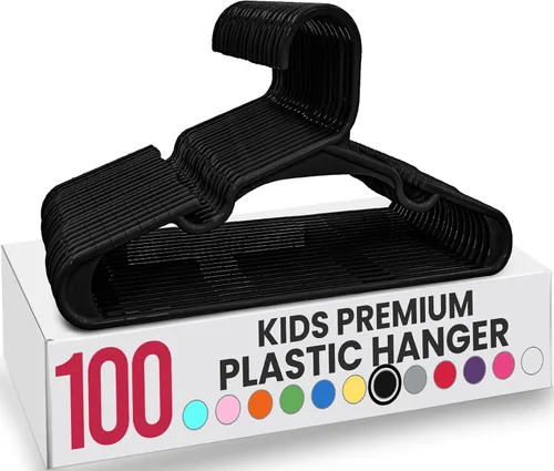 Vista 68 de Utopia Home Paquete de 20 Perchas para Niños - Perchas de Plástico para Bebé de 11.5 Pulgadas para Armario - Perchas para Niños para Ropa y Percha