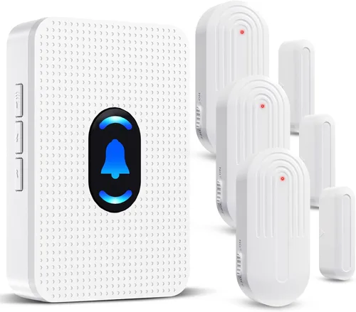 Vista 13 de Daytech Timbre Inalámbrico con Sensor de Puerta Timbre de Entrada con Alcance de 800 pies 20 Melodías 5 Niveles de Volumen Ajustable Timbre
