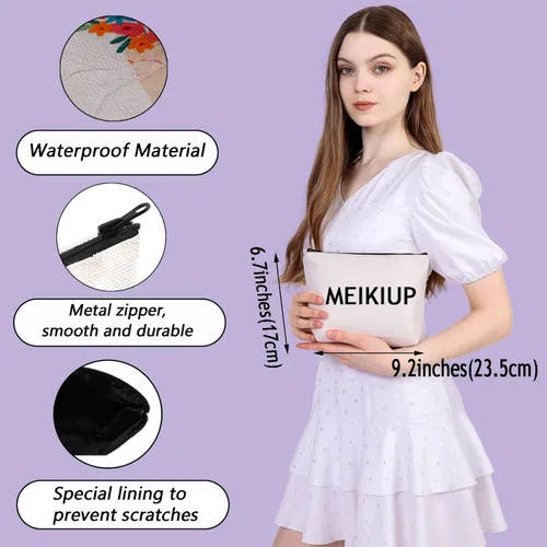 Vista 6 de MEIKIUP Mind Of A Theater Regalos musicales Teatro Musical Bolsa de maquillaje Nerd Regalo de teatro para actrices actores, Bolsa de teatro
