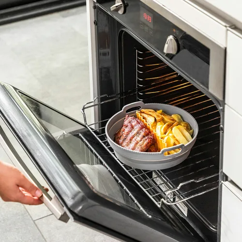 Vista 7 de Cesta de Silicona Plegable para Freidora de Aire Fliynner InnovaGoods