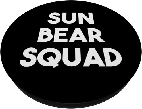 Vista 2 de Sun Bear Squad - Funny Sun Bear Lover PopSockets Adhesive PopGrip