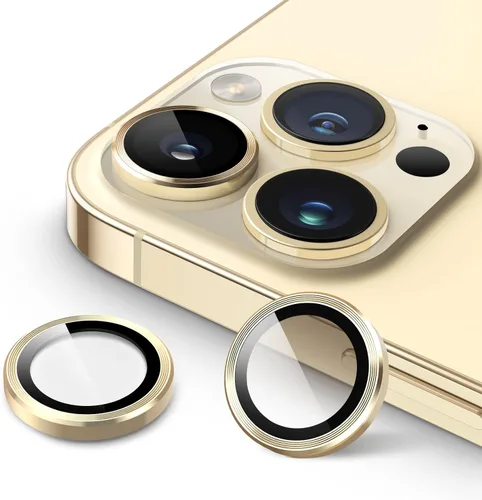 Vista 10 de JETech Protector de lente de cámara para iPhone 14 Pro de 6.1 pulgadas y iPhone 14 Pro Max de 6.7 pulgadas, cubierta de anillo individual de metal