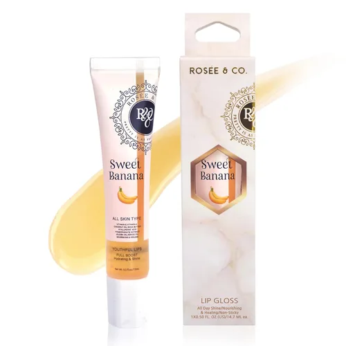 Vista 31 de Rosee - Brillo de labios vegano y libre de crueldad, maquillaje profesional, brillante de larga duración con manteca de karité, hidrata, protege