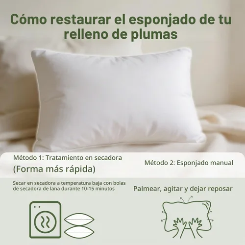 Vista 8 de Insertos de almohada de 30.48x50.8 cm (12x20 pulgadas) Conjunto de almohadas de plumas suaves para interiores, juego de 1, almohadas decorativas