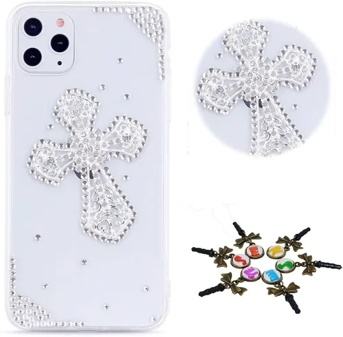Vista 47 de Sparkle - Funda para teléfono compatible con Samsung Galaxy Z Flip 2 5G - Elegante - Funda 3D hecha a mano con diseño de diamantes de imitación