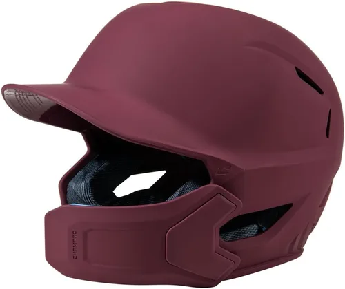 Vista 9 de Champro HXE - Casco de bateo de béisbol mate con protector de mandíbula