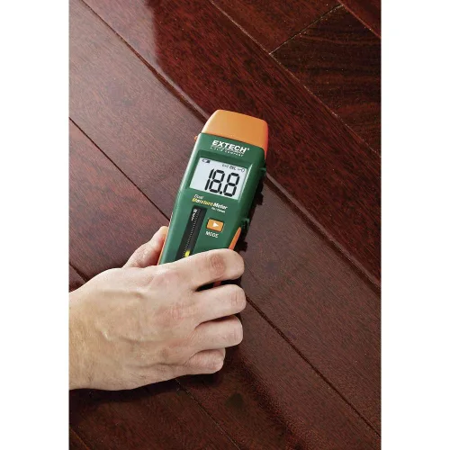 Vista 3 de Extech MO265 - Medidor de humedad (combinación con y sin perforación) con RJ45 Pinless and remote pin probe, wood/building materials, depth to
