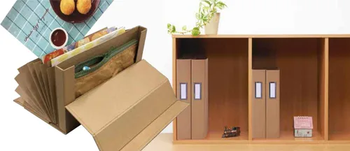 Vista 3 de Nakabayashi 91230 Caja de Almacenamiento para Herramientas de Estilo de Vida, Archivo de Documentos A4 para Manualidades