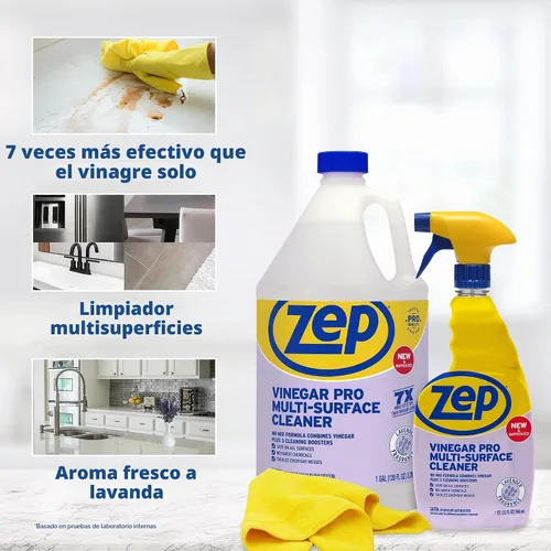 Vista 8 de Zep Limpiador multiusos con vinagre añadido - 32 onzas (caja de 4) R48432 - Limpiador de grado industrial
