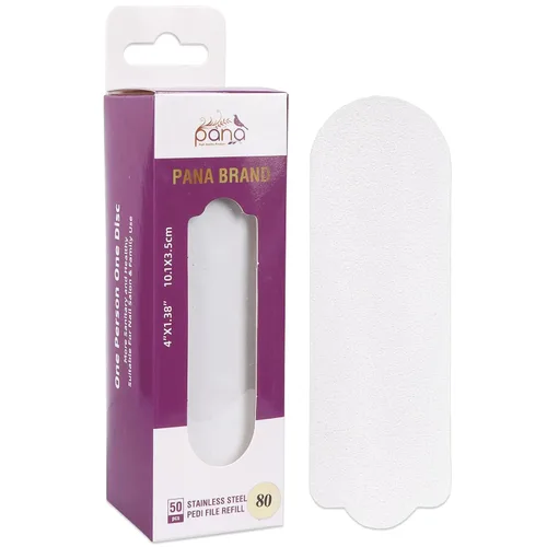 Vista 26 de PANA 40 piezas de recambio de archivo Pedi grande negro para lima de pies de acero inoxidable para lijar raspador de pies, almohadillas de recambio