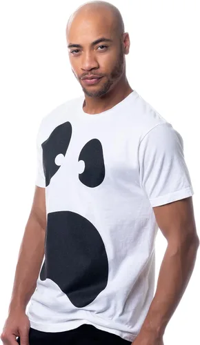 Vista 3 de Cara de fantasma tonta Camiseta unisex espeluznante de Halloween con cara de ghoul