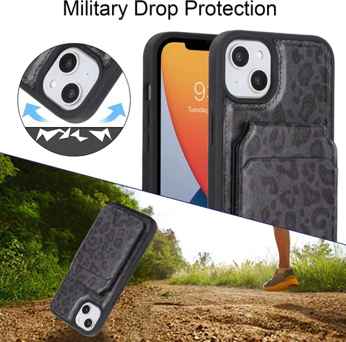 Vista 6 de Ｈａｖａｙa etui for iPhone 15 Case with Card Holder iPhone 15 case Magsafe Compatible for Women Detachable Magnetic Leather étui de téléphone Pour