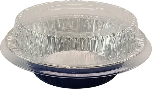 Vista 11 de KitchenDance - Mini moldes para tartas con tapas, latas de 5 pulgadas para tartas de primera calidad, mini moldes para pasteles con tapas para Azul