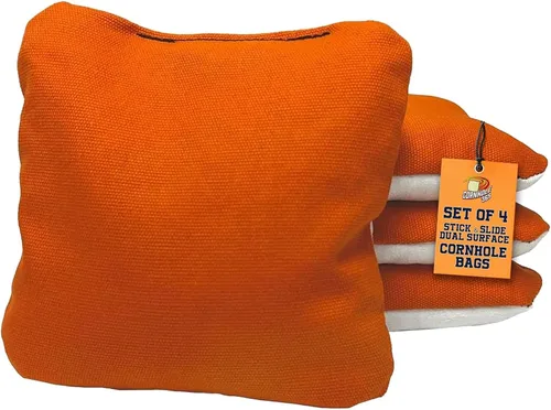 Vista 9 de Cornhole365 Stick & Slide - Juego de 4 bolsas de Cornhole profesionales Negro