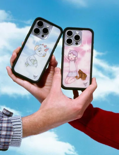 Vista 6 de Fundas Wildflower - Compatibles con Apple iPhone 13 Pro Protector de goma negro, certificado de prueba de caída de 4 pies, propiedad de mujeres
