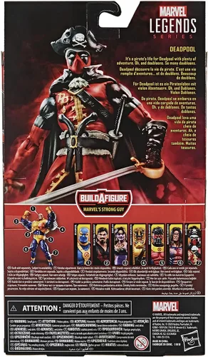 Vista 8 de Hasbro Marvel Legends Series - Figura de acción de Deadpool de 6 pulgadas (pirato), diseño prémium y 3 accesorios