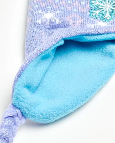 Vista 5 de Disney Conjunto de gorro y guantes Frozen Elsa and Anna para niñas pequeñas (edad 2-7)