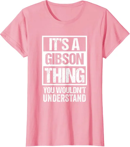 Vista 11 de It's A Gibson Thing You would Not Understand - Camiseta con nombre familiar, Negro, S