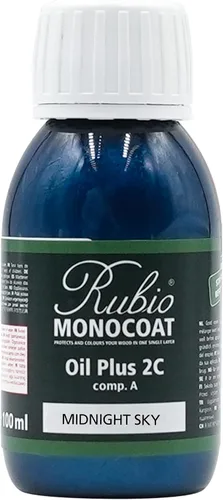 Vista 146 de Rubio Monocoat Muestra de Tinte y Acabado para Madera - Niebla 5% Aceite Plus Parte A Aceite de linaza para madera de secado rápido y ecológico