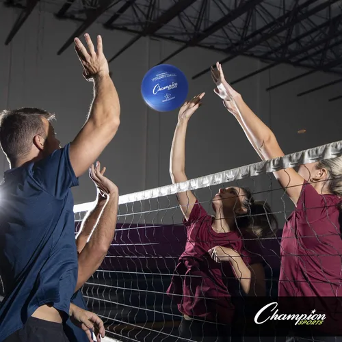 Vista 4 de Champion Sports Rubber Volleyballs – Durable Official Size Balls for Game & Practice Use, Indoor/Outdoor Play