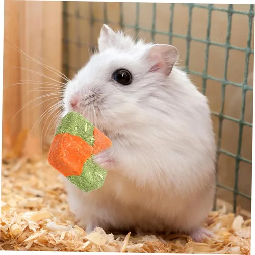 Vista 8 de Juguetes masticables de conejo, bocadillos naturales para golosinas molares saludables para mascotas, juguetes masticables para conejitos de indias