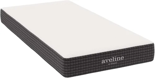 Vista 24 de Modway Aveline - Colchón de 6 pulgadas de espuma viscoelástica con infusión de gel con certificación CertiPUR-US, colchón estrecho de tamaño Twin