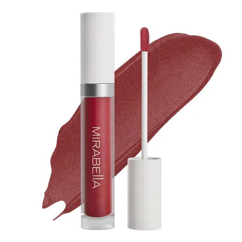 Vista 7 de Mirabella - Brillo de labios Luxe Advanced Formula, brillo labial hidratante no pegajoso con lanolina vegana, aceite de jojoba y vitamina E