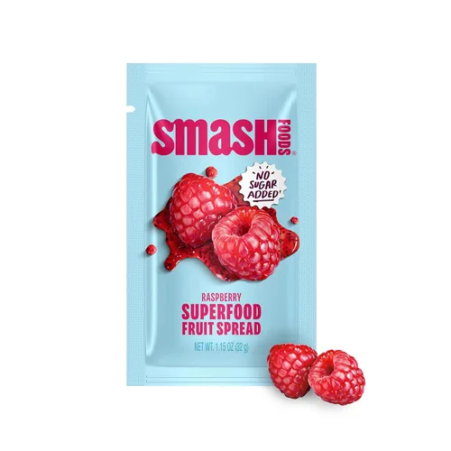 Vista 11 de Chia Smash Superfood Jam Squeeze Paquetes Untar, arriba, apretar y refrigerio Enteros 30, aptos para diabéticos, aptos para diabéticos