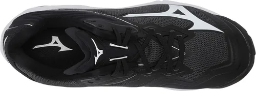 Vista 5 de Mizuno Wave Lightning Z6 - Zapatos de voleibol para mujer, NegroPlateado