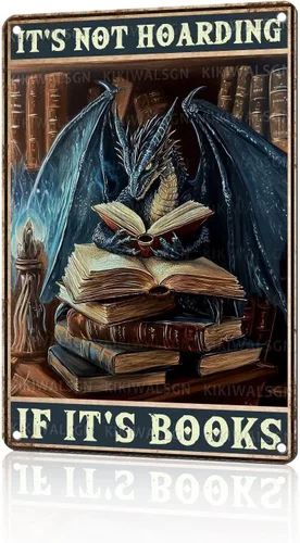 Vista 12 de Letreros metálicos para decoración de pared con diseño de dragón, con texto en inglés "Do Not Meddle in the Affairs of Dragons", divertido póster