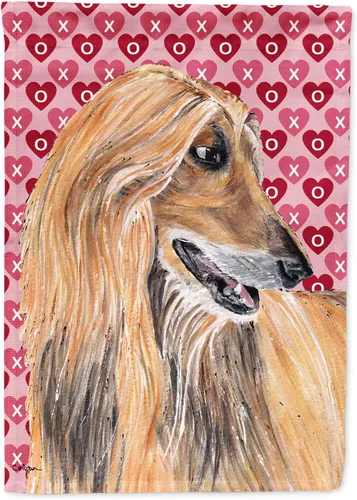 Vista 157 de Caroline's Treasures SS4484GF Bandera de jardín con diseño de bulldog inglés y corazones para el Día de San Valentín, bandera decorativa para patio