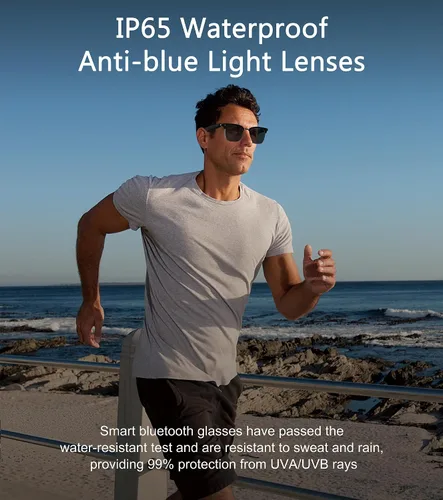 Vista 15 de Gafas de sol inteligentes, gafas Bluetooth 5.4 para hombres y mujeres