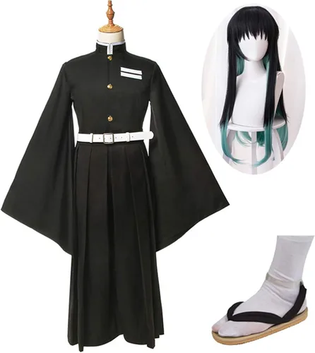 Vista 2 de Cosplay Anime Demon Slayer Kimetsu no Yaiba Tokitou Muichirou disfraz