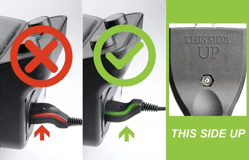 Vista 3 de Secura Cable de alimentación magnético para freidora TSAF40DH (tamaño de la interfaz: 1.6 x 0.8 pulgadas), no es un cable universal para otras