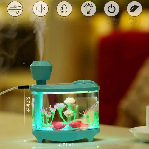 Vista 2 de ACEBON Mini humidificador portátil, humidificador pequeño de niebla fría de 15.6 fl oz, humidificadores de escritorio de funcionamiento silencioso