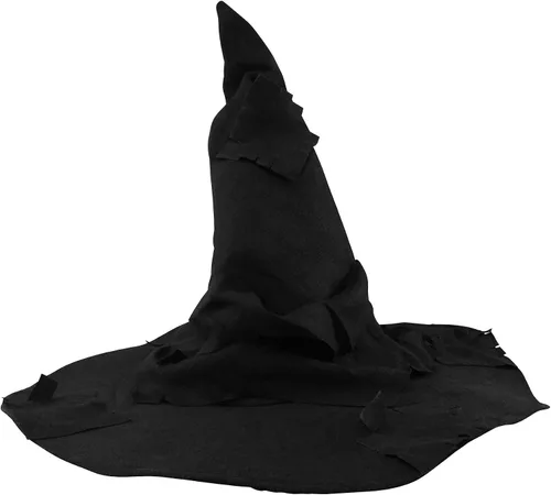 Vista 2 de Nicky Bigs Novelties Tattered Witch Hat, Adult Wizard Costume Accessories Negro