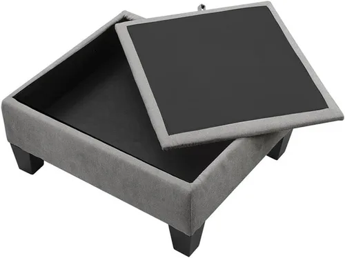 Vista 11 de Serta Palisades 86 - Seccional reversible para espacio pequeño con almacenamiento, color gris suave