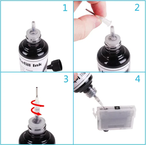 Vista 4 de Kit de tinta de repuesto de tinte negro para T079120 79 Artisan 1430 1500w 730 837 835 810 800 725 710 700 600 50 PHOTO1410 1400 RX680 RX595 RX5800